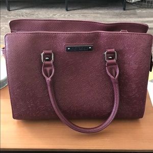 GG Rose Burgundy Skull Purse